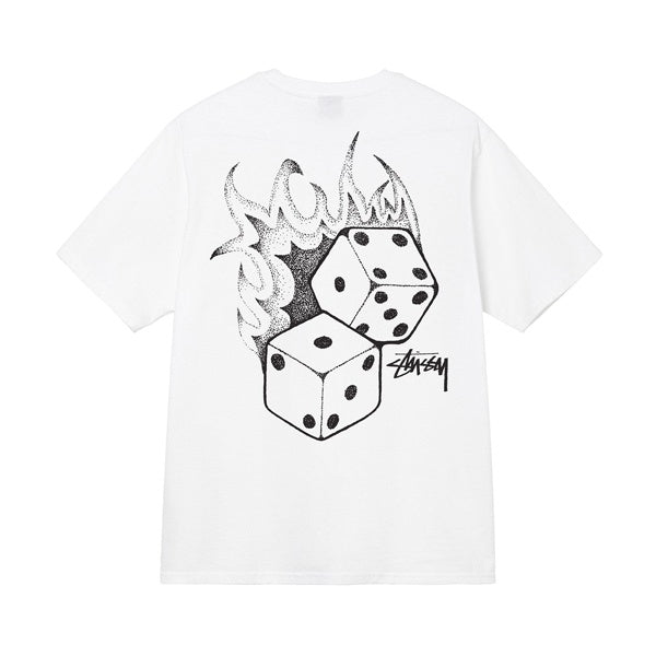 Stussy Fire Dice Tee White