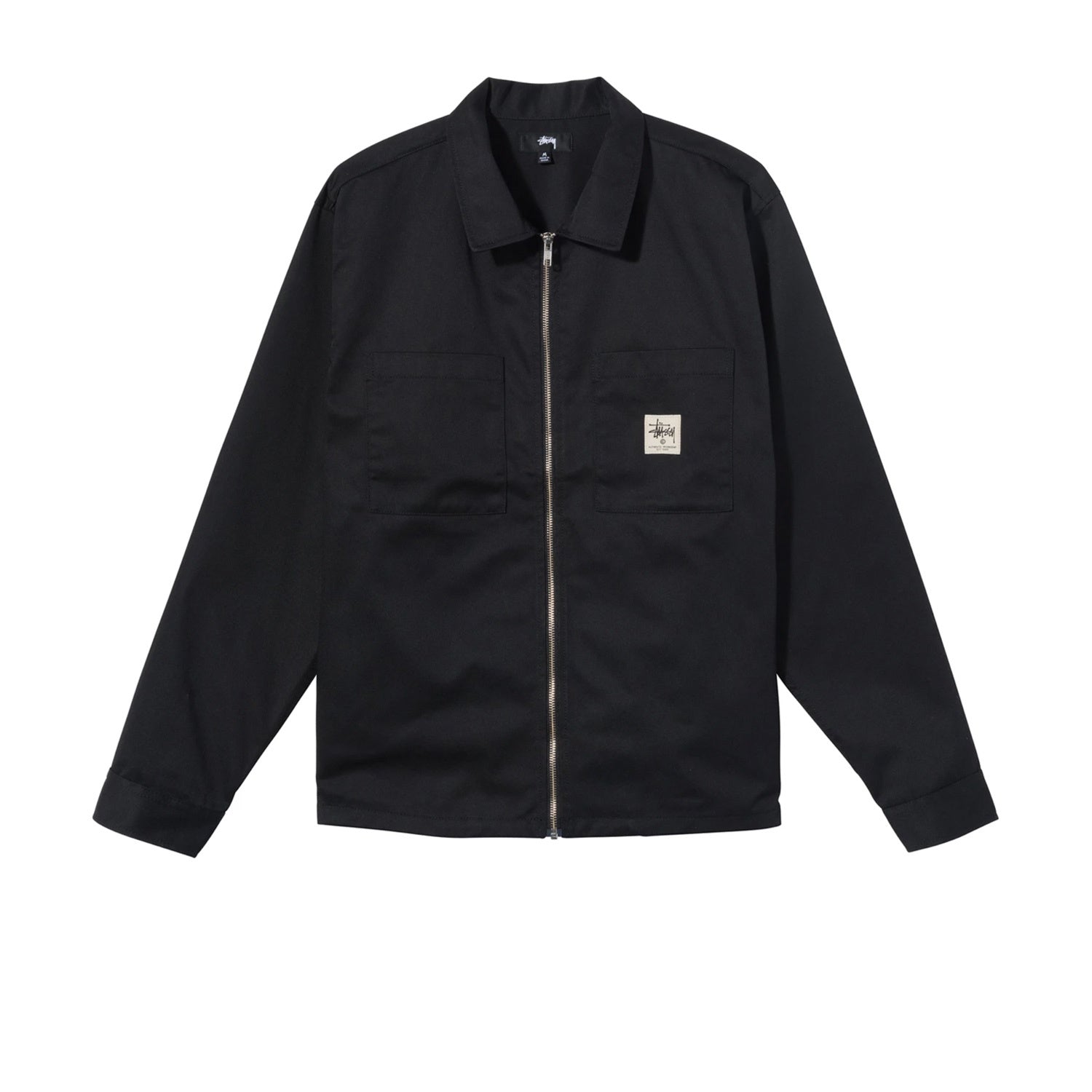 Stussy zip up work shirt sale