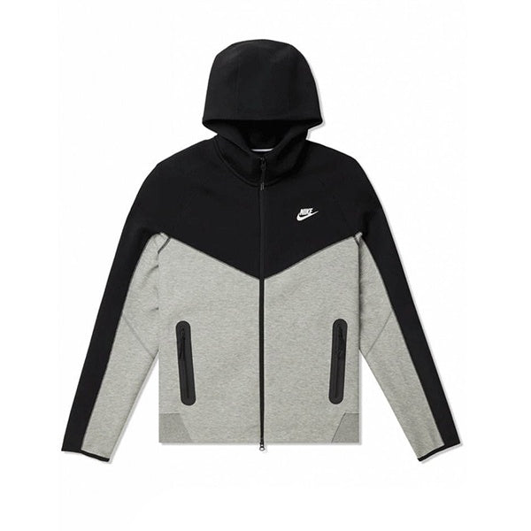 Nike Sportswear Tech Fleece Hooded Jacket Dark Grey Heather Black Whit