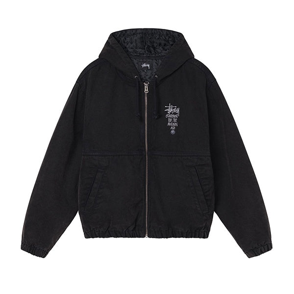 Stussy Canvas Insulated Work Jacket Black