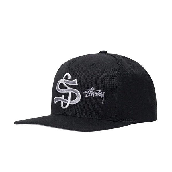 STUSSY BIG LEAGUE POINT CROWN CAP BLACK | sensitivity.com.br