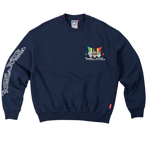 Dosse Posse '3 Heads' Sweatshirt Indigo Navy