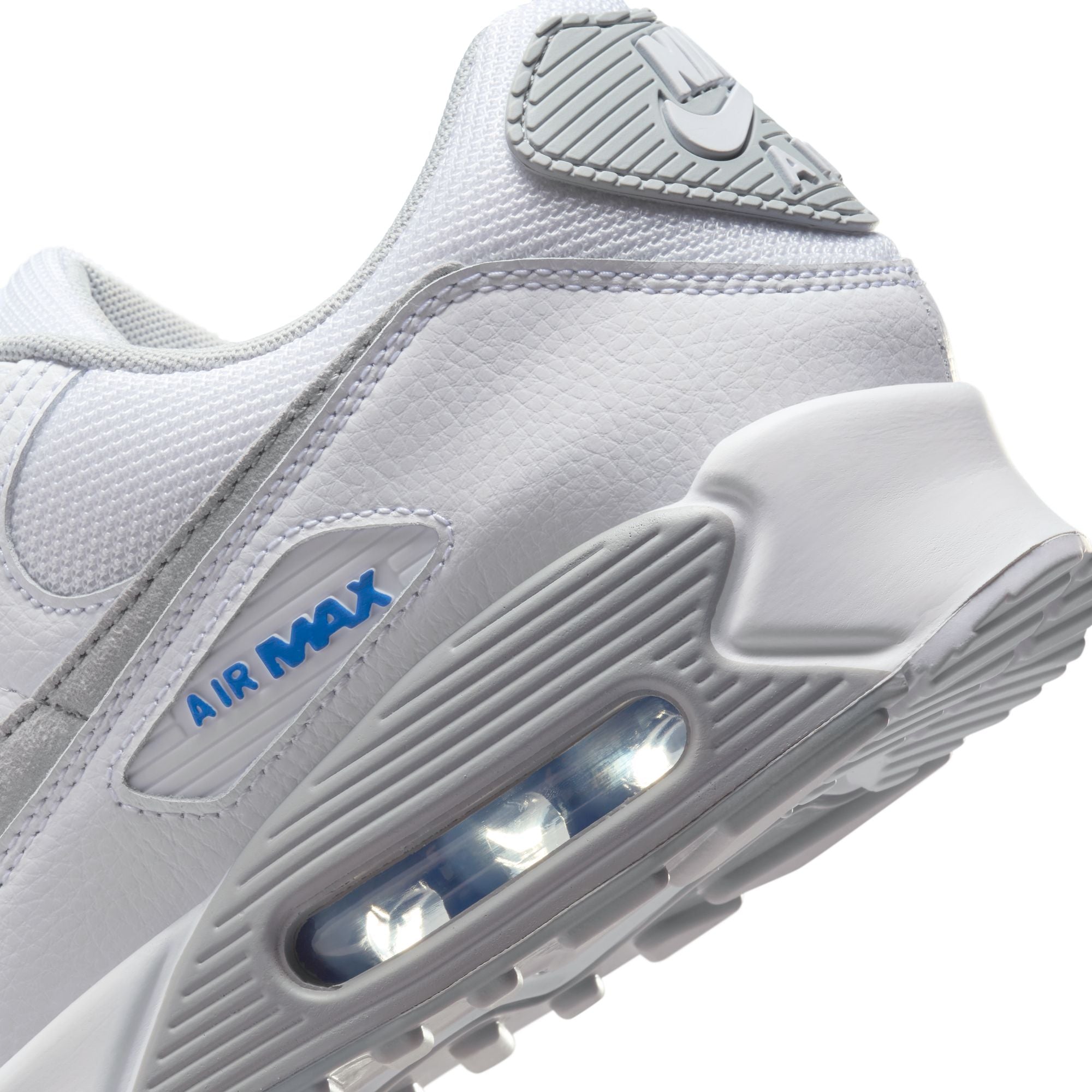 Nike Air Max 90 White Light Smoke Grey Racer Blue