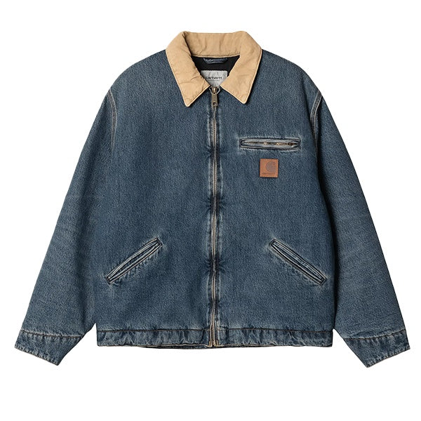 Carhartt WIP OG Detroit Jacket Blue Dusty Hamilton Brown