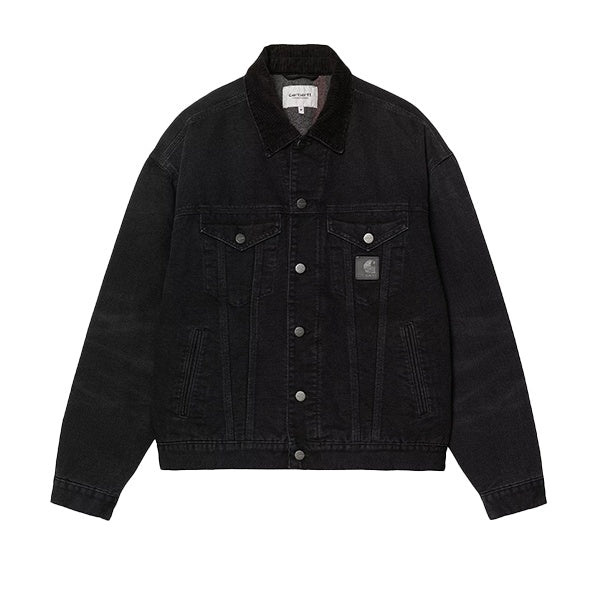 Carhartt WIP Dayton Trucker Jacket Black Black Stone Wash