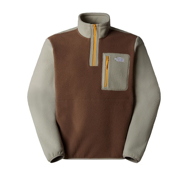 The North Face Yumiori 1/4 Zip Smokey Brown Clay Grey