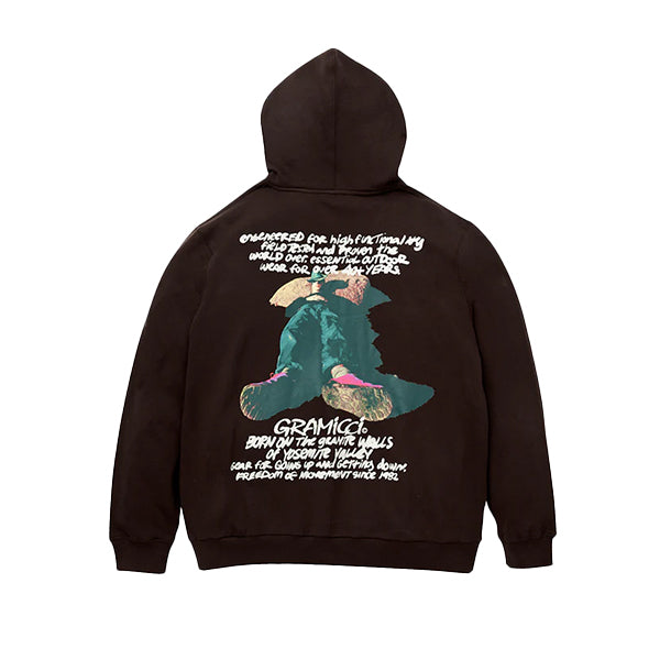 Gramicci Napping Climber Hooded Sweatshirt Dark Brown