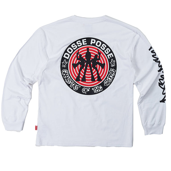 Dosse Posse LS T Shirt 'Gangstas'  Vintage White