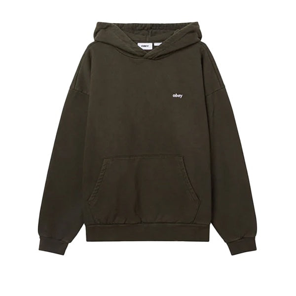 Obey Lowercase Pigment Hood Pigment Rosin Green