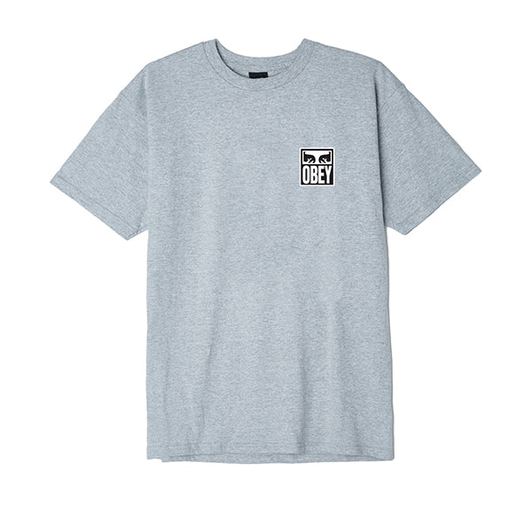 Obey Eyes Icon 2 T Shirt Heather Grey