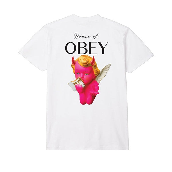 Obey House Of Obey T Shirt White