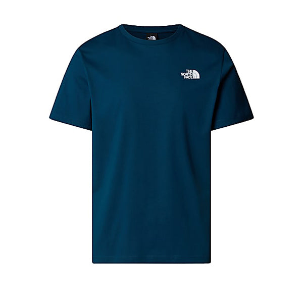 The North Face SS Redbox NSE T Shirt Midnight Petrol TNF Red