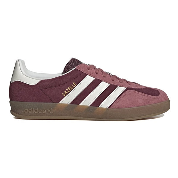 Adidas Original Gazelle Indoor Maroon Cloud White Preloved Crimson