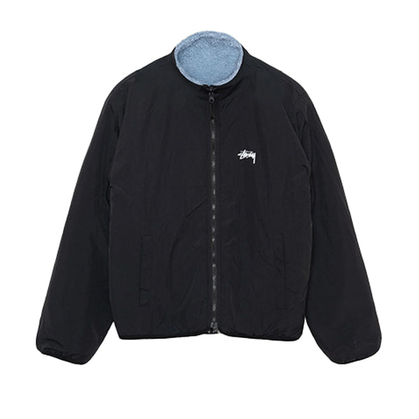 Stussy Sherpa Reversible Jacket Light Denim