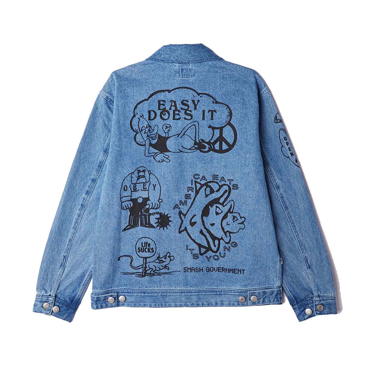 Obey deals denim jacket