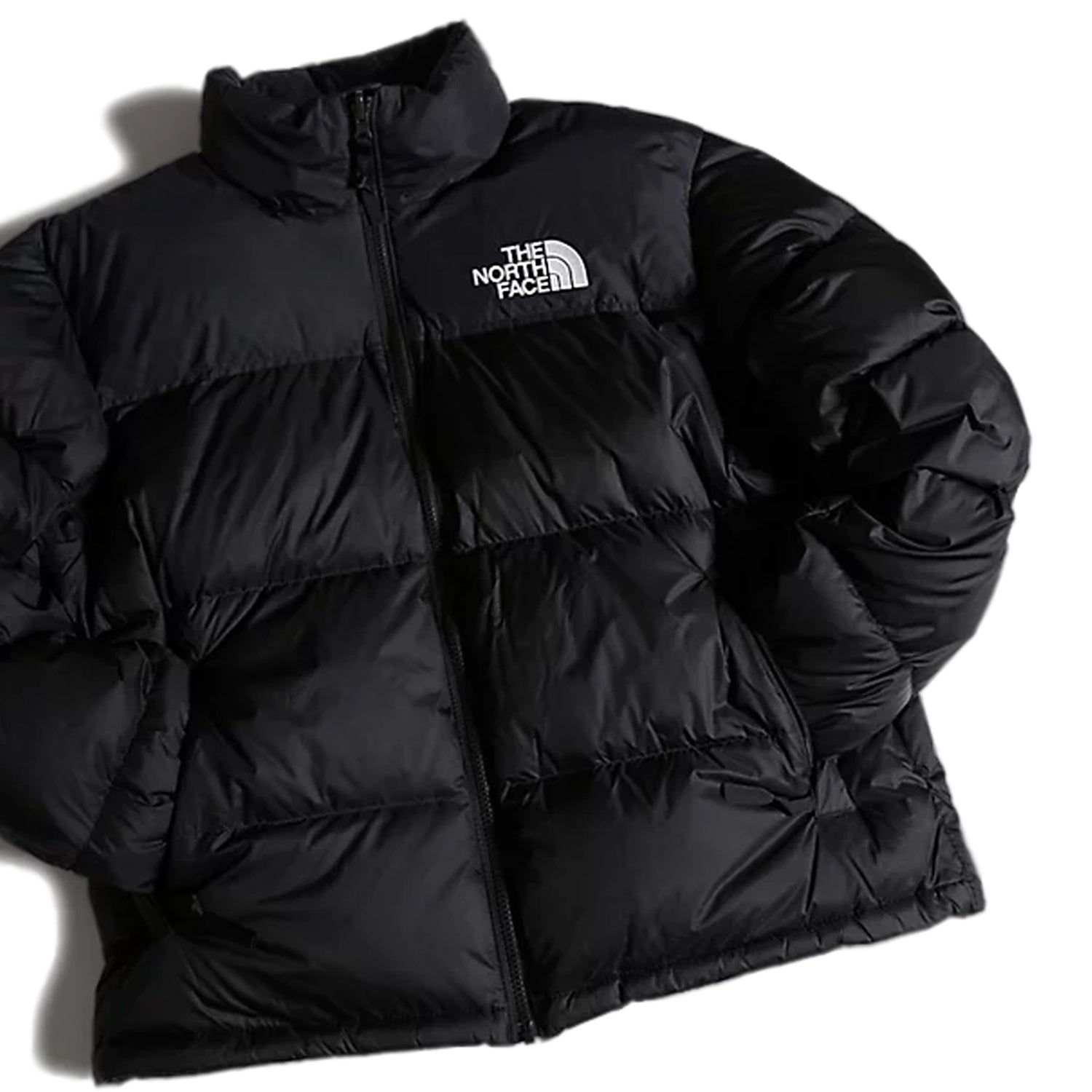 North face nuptse black clearance and white