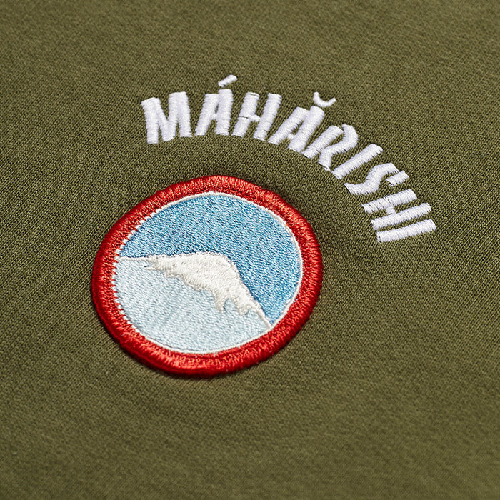 Maharishi Mahapatchco Vintage US Army Japan Patch Crew Sweat Olive