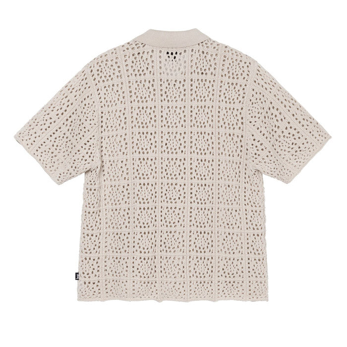 Stussy Crochet Shirt Natural