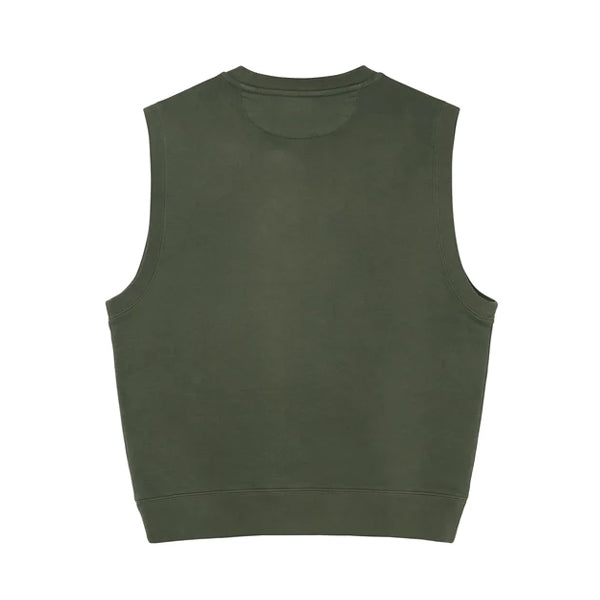 Stussy Sport Fleece Vest Green