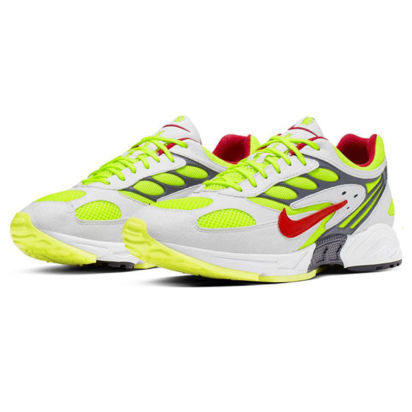 Nike Air Ghost Racer White Atom Red Neon Yellow Dark Grey